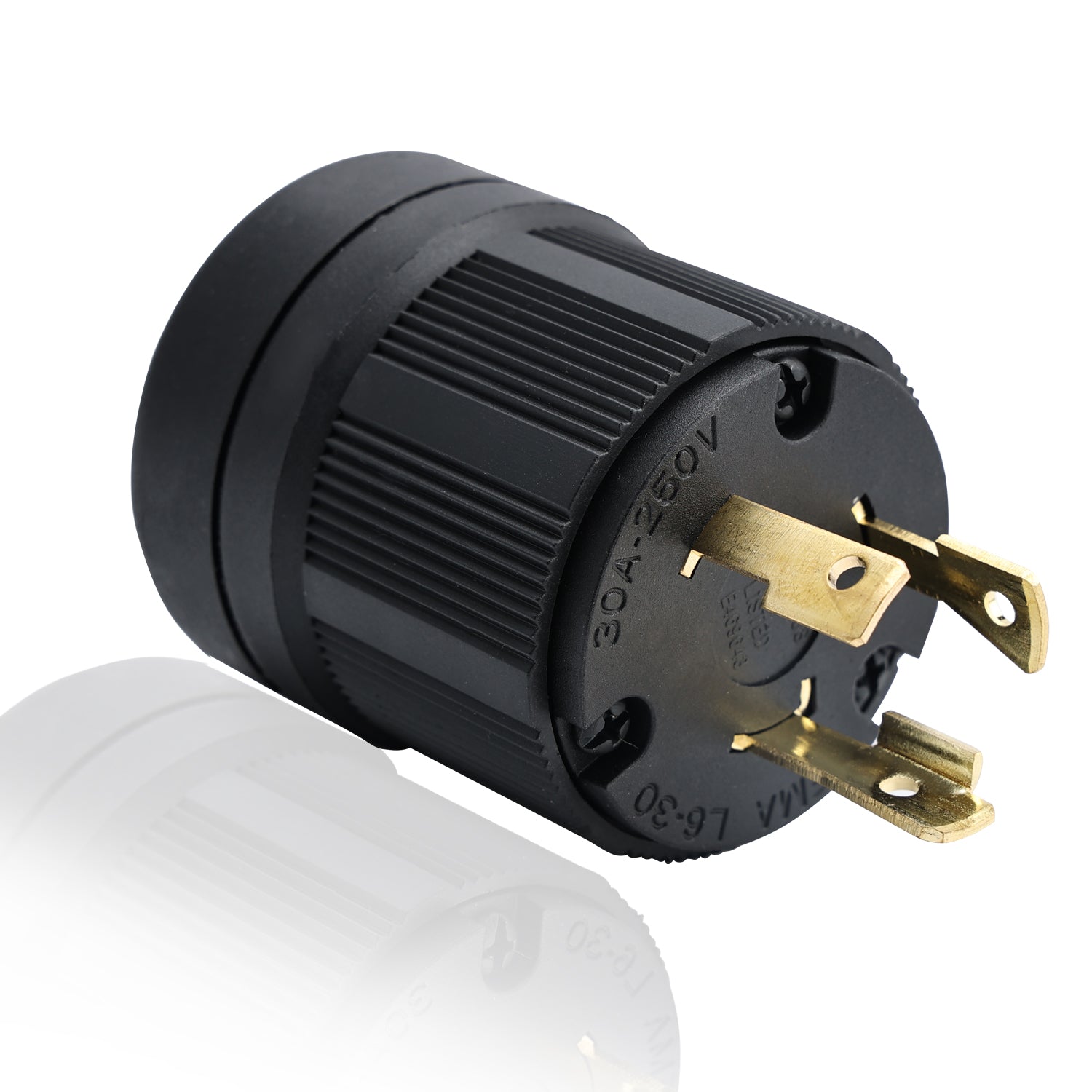 STARELO Locking Plug for Generator NEMA L6-30P Extension Cord End Male