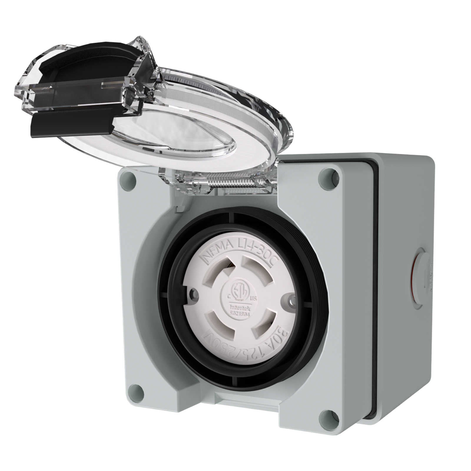 NEMA L14-30c 30Amp Locking Female Plug Box for generators welding machines