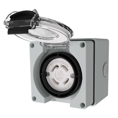 NEMA L14-30c 30Amp Locking Female Plug Box for generators welding machines