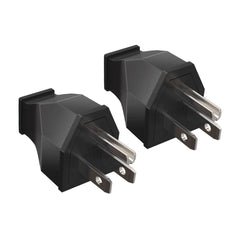 STARELO 10PCS Electrical Replacement Plug NEMA 5-15P Extension Cord Ends Black Shell 125V 15A 2Pole 3Wire.(Male)