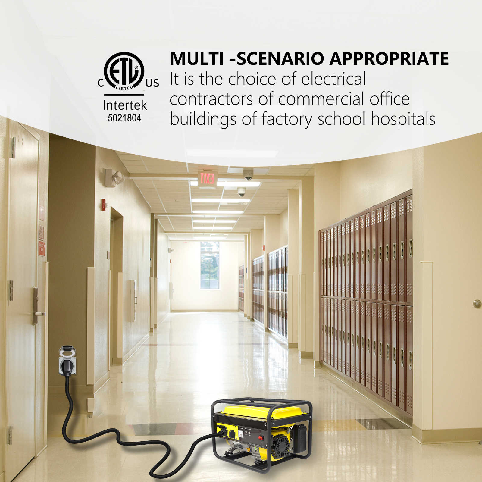 The 5-30R power outlet box is appropriate to multiple scenarios