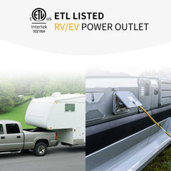 The TT-30P Power Inlet Box can be used to charge RVS and EVs