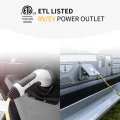 The TT-30R Power Outlet Box can be used to charge RVs and EVs