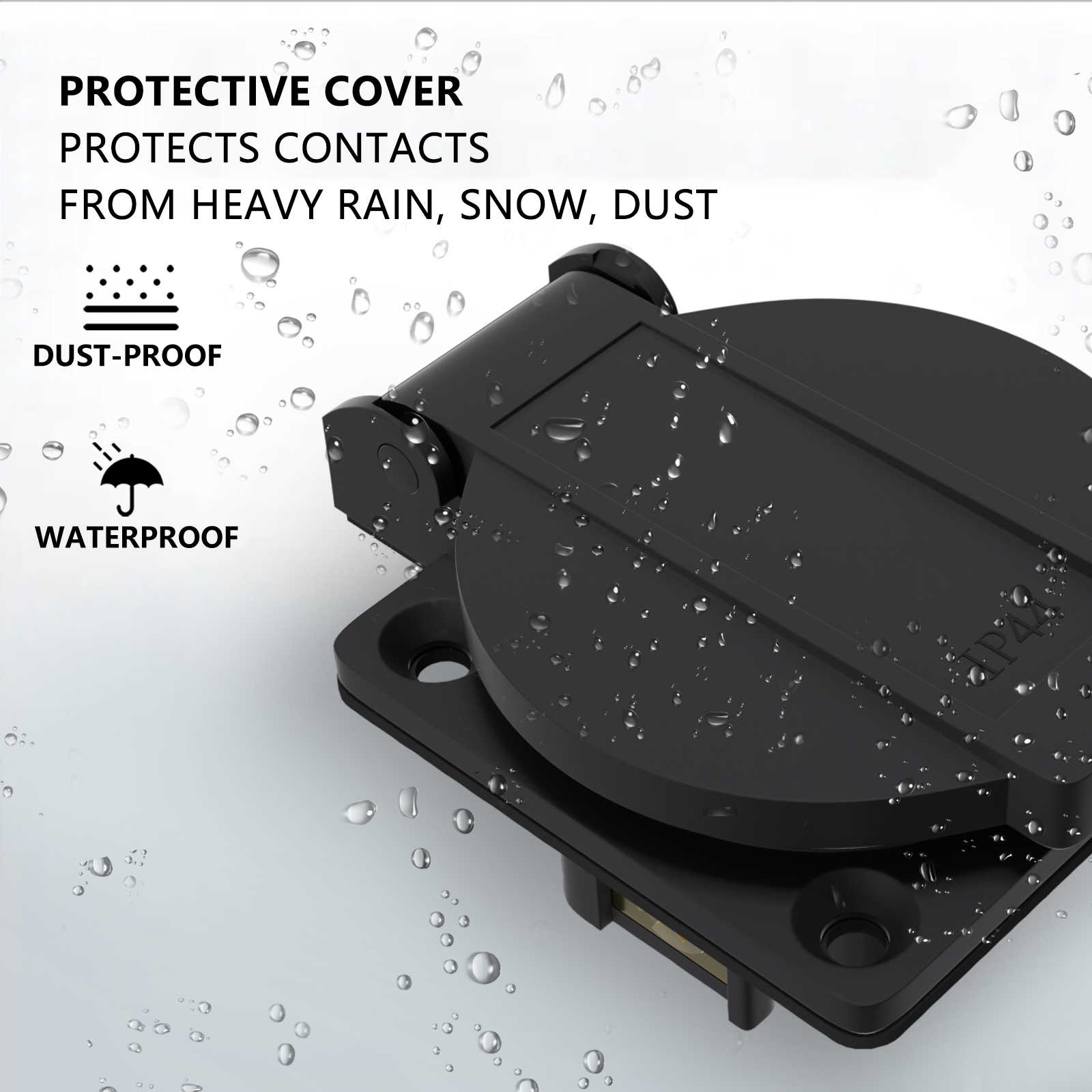 The cover can protect from water snow and dust