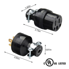 UL Listed 125V 15A 2 Pole 3 Wire Grounding Type