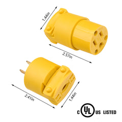 starelo yellow plug and connector yellow shell 1 pcs